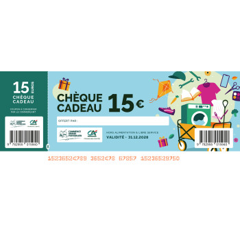 Chèque cadeau 15€