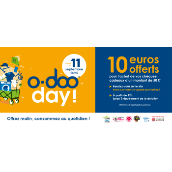 Chèques-cadeaux 50€ + 10€ offerts